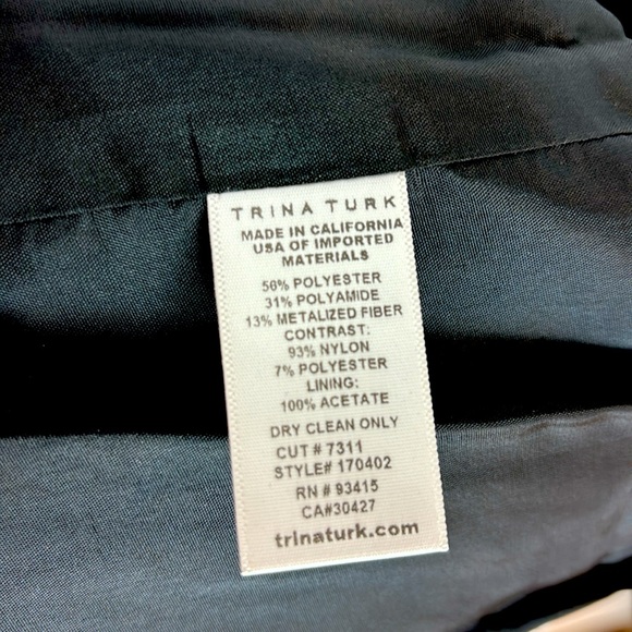 Golden TRINA TURK bomber jacket - Picture 6 of 7